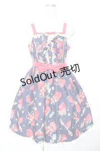 Angelic Pretty / Royal Crown Berry SpecialジャンパースカートSet  紺 Y-25-12-25-146-AP-OP-SZ-ZY