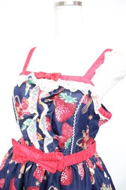 画像3: Angelic Pretty / Royal Crown Berry SpecialジャンパースカートSet  紺 Y-25-12-25-146-AP-OP-SZ-ZY