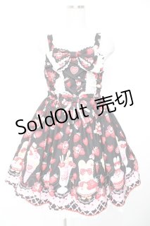 Angelic Pretty / Lyrical Bunny ParlorジャンパースカートSET 黒 Y-25