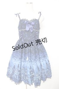 Angelic Pretty / Moonlight Castleジャンパースカート  紺 Y-25-12-25-148-AP-OP-SZ-ZY