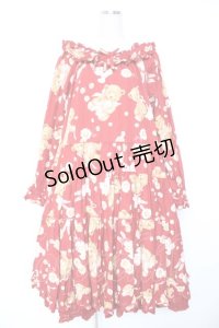 PINK HOUSE / ひな菊ロンドプリントミディ丈ワンピース F 赤 Y-25-12-25-152-LO-OP-SZ-ZY