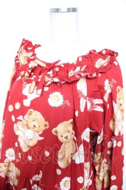 画像3: PINK HOUSE / ひな菊ロンドプリントミディ丈ワンピース F 赤 Y-25-12-25-152-LO-OP-SZ-ZY