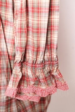 画像4: PINK HOUSE / オリジナルチェックワンピース F ベージュ×赤 Y-25-12-25-153-LO-OP-SZ-ZY