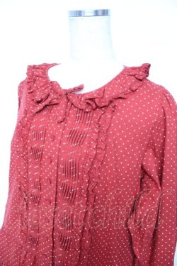 画像3: PINK HOUSE / ドット柄ティーアドミディワンピース F 赤 Y-25-12-25-155-LO-OP-SZ-ZY