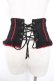 画像2: Ozz oneste / レースアップコルセット  黒×赤 Y-25-12-25-159-OO-TO-SZ-ZY (2)