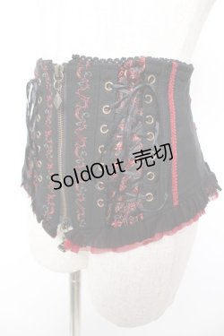 画像3: Ozz oneste / レースアップコルセット  黒×赤 Y-25-12-25-159-OO-TO-SZ-ZY