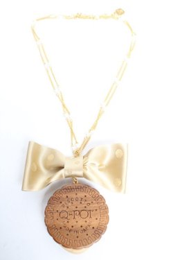 画像3: Q-pot. / ラウンドチョコビスケットネックレス  チョコ Y-25-12-25-020-QP-AC-SZ-ZY