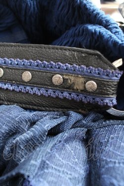 画像4: Ozz oneste / ベルト付きチュールレースフリルスカート  紺 Y-25-12-25-161-OO-SK-SZ-ZY