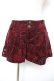画像1: Ozz Croce / レースプリントコーデュロイショートパンツ  赤 Y-25-12-25-162-OO-PA-SZ-ZY (1)