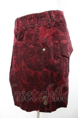 画像3: Ozz Croce / レースプリントコーデュロイショートパンツ  赤 Y-25-12-25-162-OO-PA-SZ-ZY