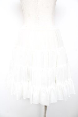 画像2: Emily Temple cute / オーガンジーのペチコート  白 Y-25-12-25-166-ET-SK-SZ-ZY