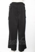 axes femme / 調節ボタンストレートパンツ L 黒 Y-25-12-25-167-AX-PA-SZ-ZY