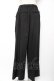 画像2: axes femme / 調節ボタンストレートパンツ L 黒 Y-25-12-25-167-AX-PA-SZ-ZY (2)