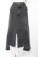 画像1: axes femme NOSTALGIE / 裾レースデニムスカート M 黒 Y-25-12-25-170-AX-SK-SZ-ZY (1)