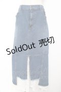 axes femme NOSTALGIE / 裾レースデニムスカート M インディゴ Y-25-12-25-171-AX-SK-SZ-ZS
