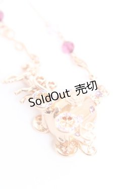 画像2: axes femme / メルヘン馬車ネックレス  アワピンク Y-25-12-25-022-AX-AC-SZ-ZY