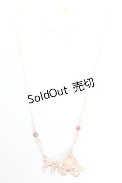 画像3: axes femme / メルヘン馬車ネックレス  アワピンク Y-25-12-25-022-AX-AC-SZ-ZY