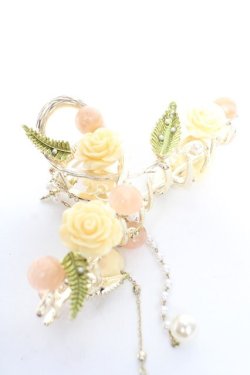 画像2: axes femme POETIQUE / ローズヘアークリップ  生成り Y-25-12-25-025-AX-AC-SZ-ZY