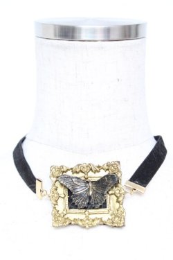 画像1: BooDo堂 / 蝶のチョーカー   Y-25-12-25-027-GO-AC-SZ-ZY