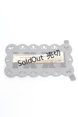 画像2: axes femme POETIQUE / レースアップヘアクリップ  黒 Y-25-12-25-030-AX-AC-SZ-ZY