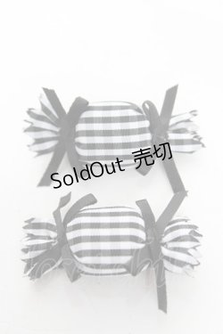 画像1: Snowdrop to Saint Maria / ふわふわキャンディクリップ  黒 Y-25-12-25-034-LO-ZA-SZ-ZY