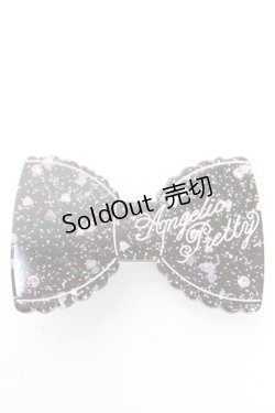 画像1: Angelic Pretty / きらめきリボンクリップ  黒 Y-25-12-25-038-AP-AC-SZ-ZY