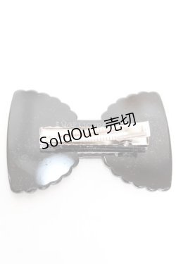 画像2: Angelic Pretty / きらめきリボンクリップ  黒 Y-25-12-25-038-AP-AC-SZ-ZY