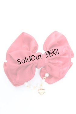 画像1: Angelic Pretty / Etudeリボンバレッタ  レッド Y-25-12-25-044-AP-AC-SZ-ZY