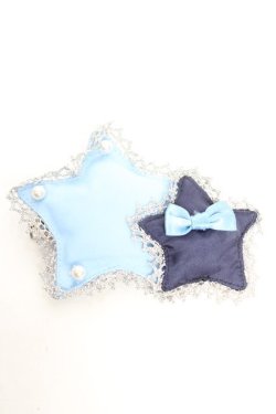 画像1: Angelic Pretty / TwinkleダブルStarクリップ  サックス Y-25-12-25-046-AP-AC-SZ-ZY