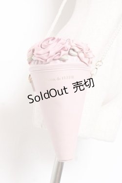 画像2: Maison de FLEUR / ブーケショルダーバッグ F ピンク Y-25-12-27-028-LO-BG-SZ-ZY