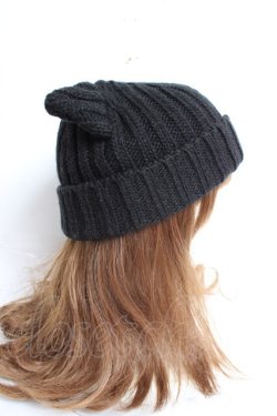 画像4: REFLEM / リングピアス付き猫耳ニット帽 F ブラック Y-25-12-27-032-PU-AC-SZ-ZY