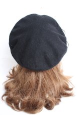 画像3: REFLEM / デザインベレー帽 F ブラック Y-25-12-27-034-PU-AC-SZ-ZTK033 (3)