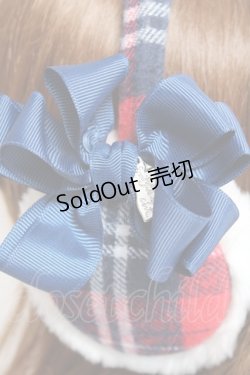 画像3: Emily Temple cute / タータンイヤーマフ  赤×紺 Y-25-12-27-036-ET-ZA-SZ-ZY