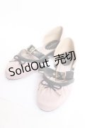 axes femme POETIQUE / ギャザーバレリーナパンプス M ピンク Y-25-12-27-037-AX-SH-SZ-ZY