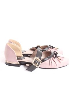 画像4: axes femme POETIQUE / ギャザーバレリーナパンプス M ピンク Y-25-12-27-037-AX-SH-SZ-ZY