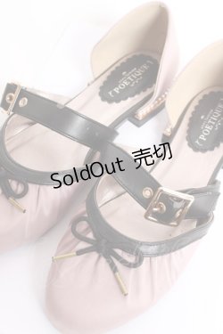 画像5: axes femme POETIQUE / ギャザーバレリーナパンプス M ピンク Y-25-12-27-037-AX-SH-SZ-ZY