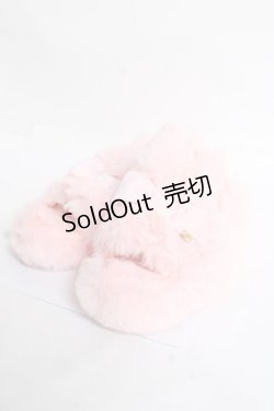 画像1: Angelic Pretty / ふわふわBunny Room shoes  ピンク Y-25-12-27-039-AP-ZA-SZ-ZY