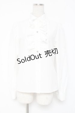 画像1: Moi-meme-Moitie / ウィングカラードレスシャツ 9号 ホワイト Y-25-12-27-040-MO-BL-SZ-ZI