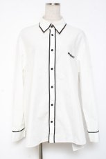 画像1: MILKBOY / LOGO BERET F ホワイト×ブラック Y-25-12-27-041-MB-BL-SZ-ZI (1)