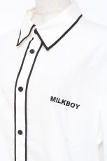 画像4: MILKBOY / LOGO BERET F ホワイト×ブラック Y-25-12-27-041-MB-BL-SZ-ZI (4)