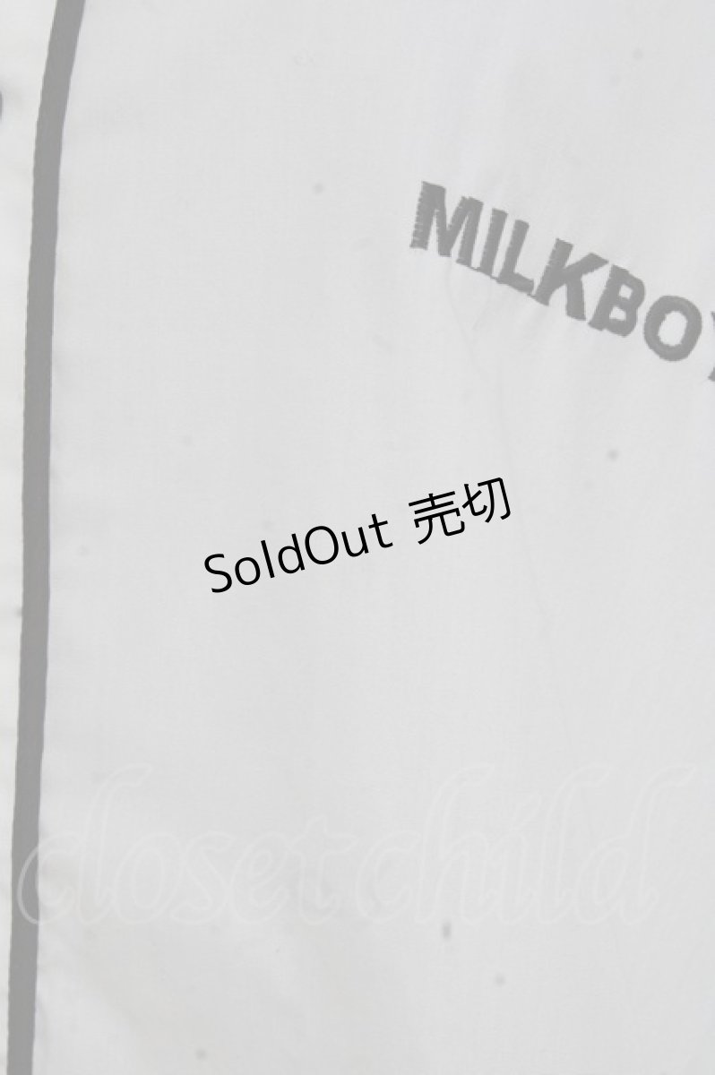 画像5: MILKBOY / LOGO BERET F ホワイト×ブラック Y-25-12-27-041-MB-BL-SZ-ZI (5)
