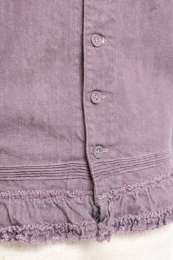 画像3: WONDERFUL WORLD / フリルデニムノースリーブブラウス F ラベンダー Y-25-12-27-042-LO-BL-SZ-ZY