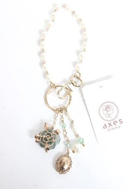 画像2: axes femme / フェイバリットローズチャーム  グリーン Y-25-12-27-005-AX-AC-SZ-ZY