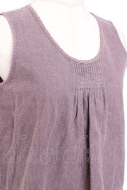 画像4: WONDERFUL WORLD / フリルデニムノースリーブブラウス F ラベンダー Y-25-12-27-042-LO-BL-SZ-ZY