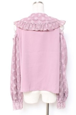 画像3: axes femme kawaii / ブルーミングレースブラウス M ピンク Y-25-12-27-043-AX-BL-SZ-ZY