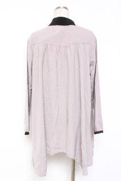 画像2: axes femme / 裾刺繍チュニック M グレー Y-25-12-27-047-AX-OP-SZ-ZY