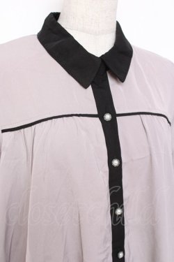 画像3: axes femme / 裾刺繍チュニック M グレー Y-25-12-27-047-AX-OP-SZ-ZY