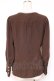 画像2: axes femme / シャボ付きラッフルブラウス M 茶 Y-25-12-27-050-AX-BL-SZ-ZY (2)