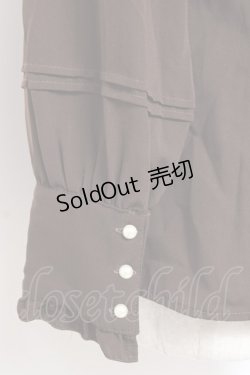 画像3: axes femme / シャボ付きラッフルブラウス M 茶 Y-25-12-27-050-AX-BL-SZ-ZS