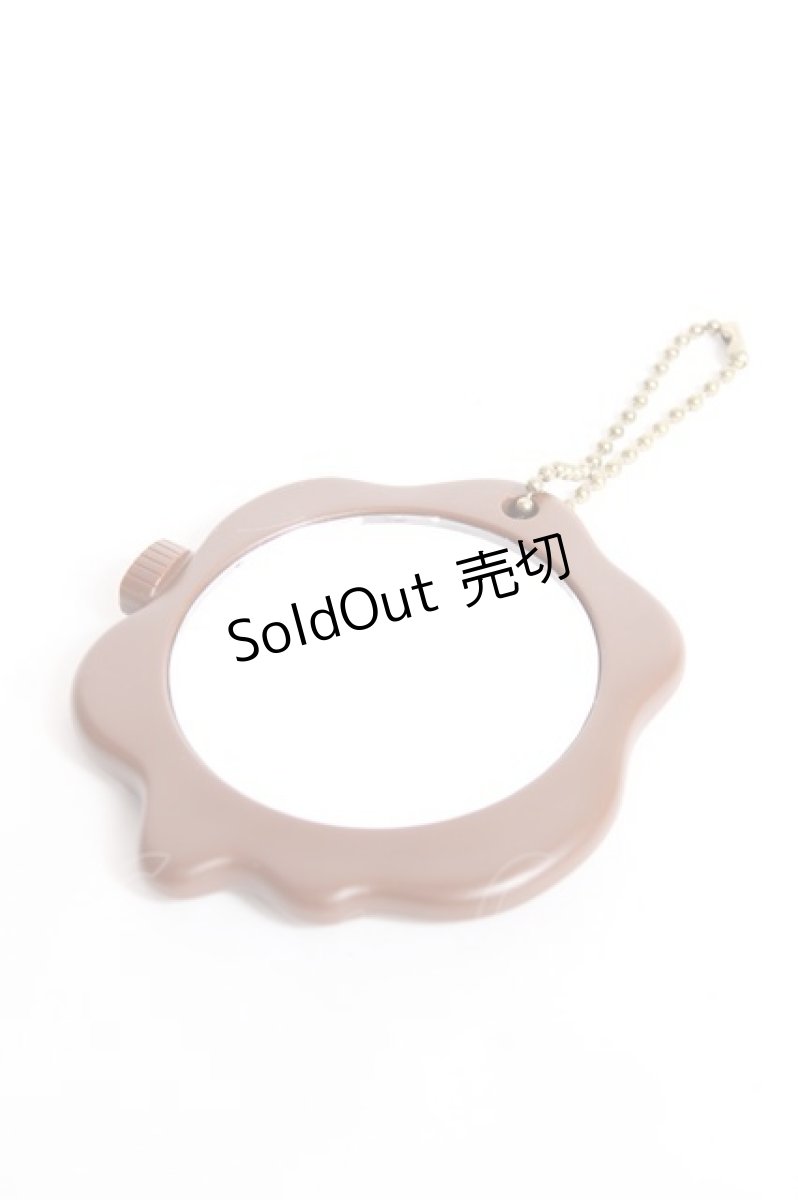 画像2: Q-pot. / FUDGE”101号記念特別付録 ミラー  ブラウン Y-25-12-27-006-QP-ZA-SZ-ZT445-F006 (2)